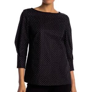 Classic Women’s Lafayette 148 NY Dressy Blouse Black size 8